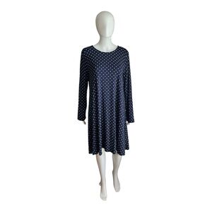 Old Navy Polka Dot Long Sleeve Dress Size L